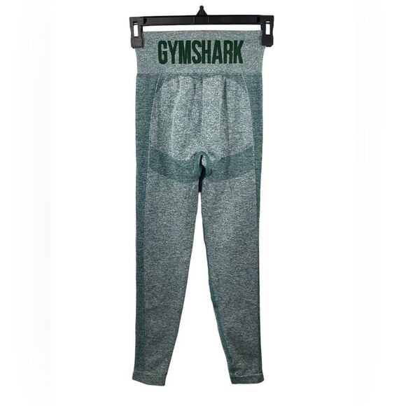 Gymshark Flex Green Marl High Waisted Leggings Size SMALL - Picture 1 of 6